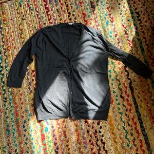 3/4 sleeve dark grey cardigan